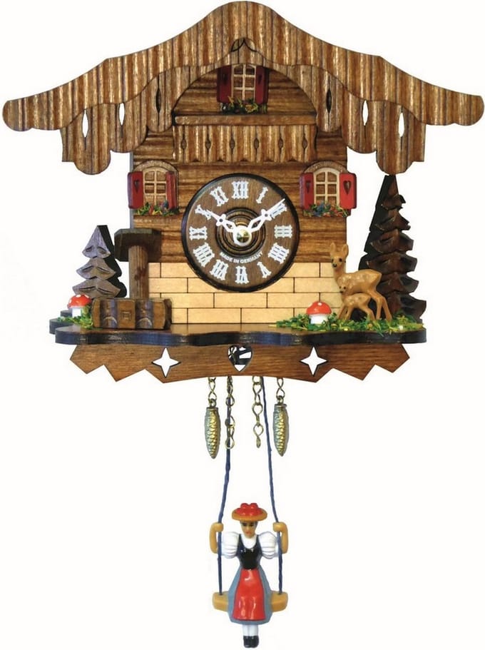 Engstler - 179 SQ - Wandklok met schommel - Quartz