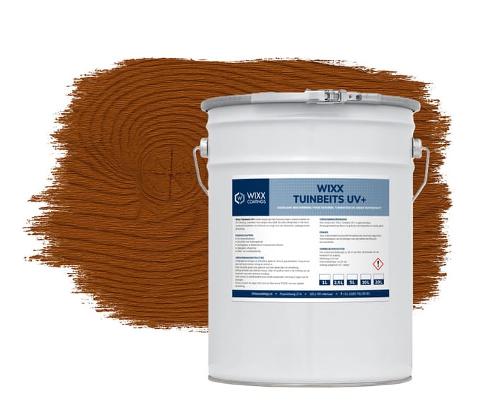 Wixx Tuinbeits UV+ - 10L - Donker Eiken