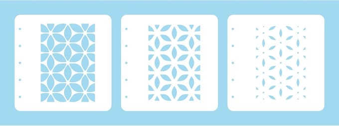 LCSF001 Layered combi stencil set (set of 3) Flower