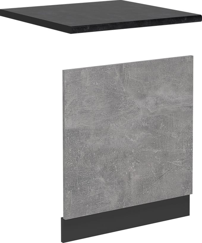 Vicco R-Line Voorpaneel vaatwasser – 60 cm, WB Antraciet Beton