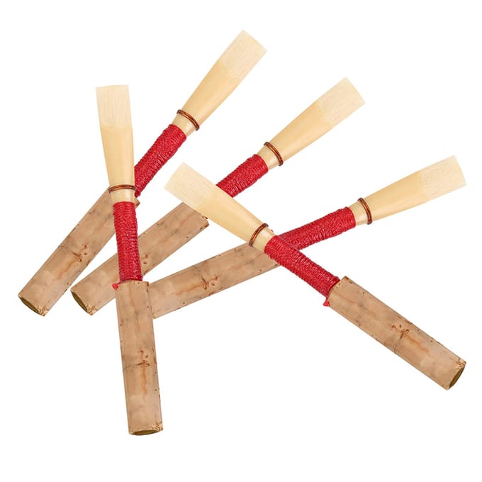 5 pcs Anches de Hautbois de Bonne Qualité Anches Force Moyenne Accessoires d'Instrument beige