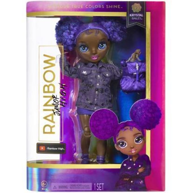 Rainbow High Junior High Special Edition Doll - 23 cm - Krystal Bailey - Paars - Modepop