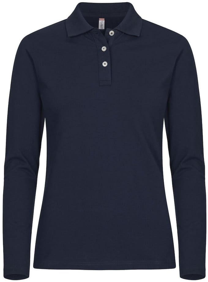 Clique Stretch Premium Polo L/S Women 028263 - Dark Navy - 36/S