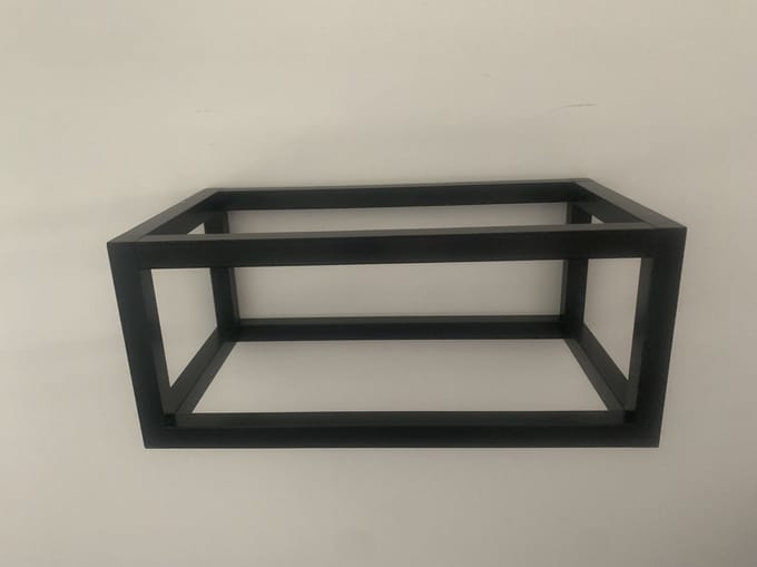 arcqua frame fontein mat zwart maat 40x22x17cm