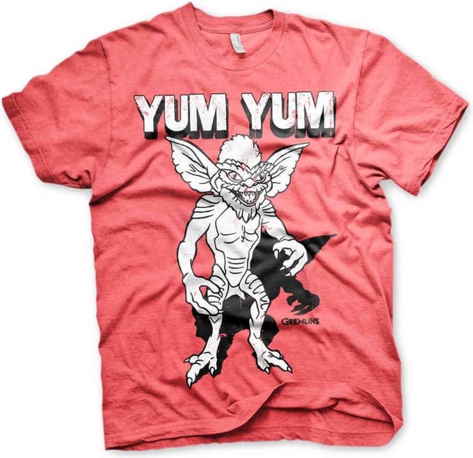 Gremlins Heren Tshirt -M- Yum Yum Rood