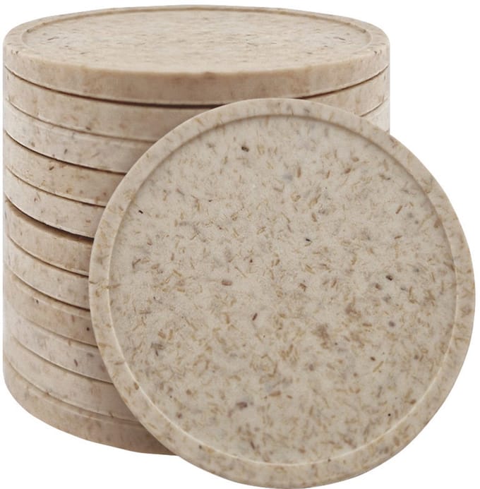 CombiCraft Blanco houtvezel munten Ø29mm - 100 stuks