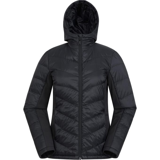 Mountain Warehouse Dames/Dames Turbine gewatteerde Soft Shell jas (Jet Zwart)