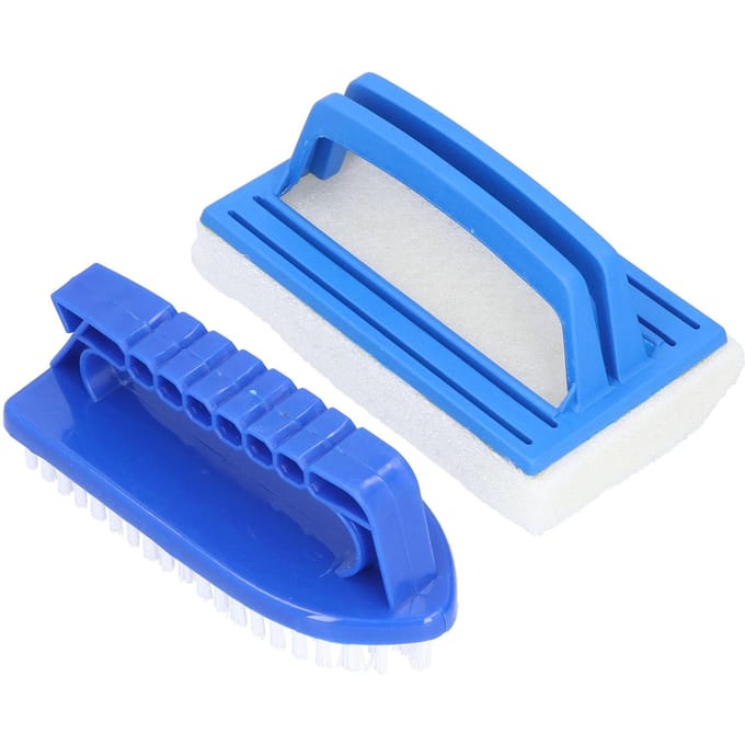 Brosse de piscine à main Brosse éponge Brosse en plastique Brosse de nettoyage de piscine blue