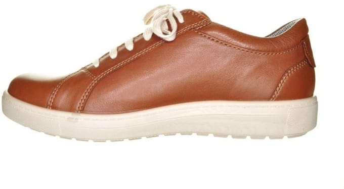 Jomos Cognac Herensneaker Met Veters En Rits maat 39