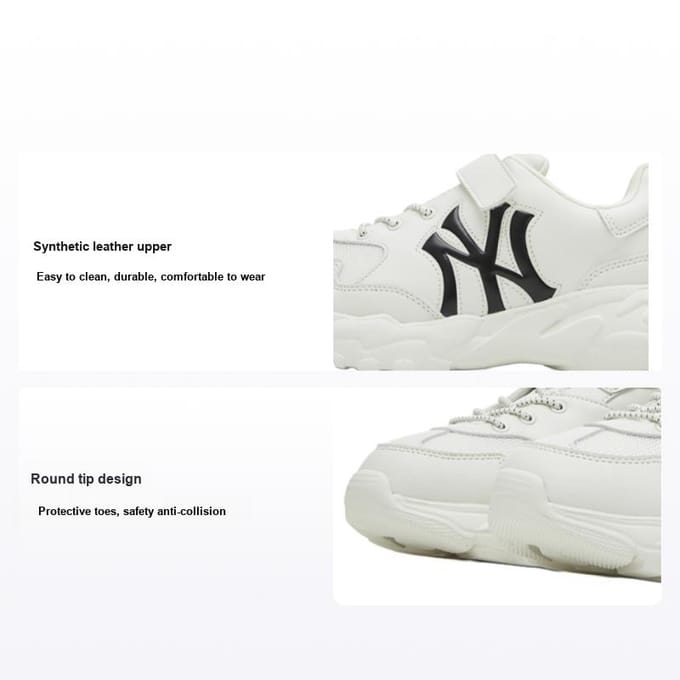 MLB Big Ball Chunky 24SS Antidérapantes Durables Basses Décontractées Baskets Enfants Blanc 7ASHJB14N-50WHS 38 white