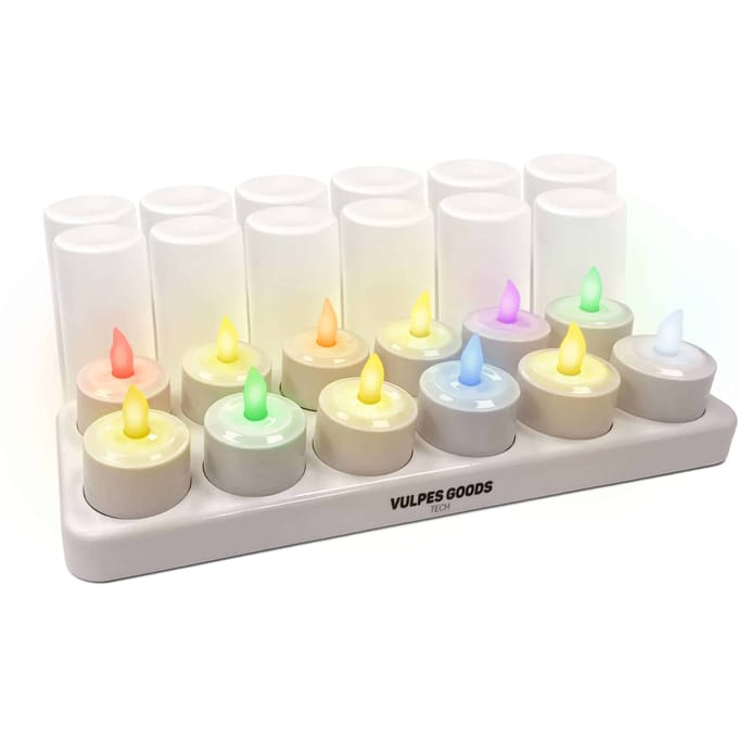 LED Kaarsen Oplaadbaar  -  Multicolour - LED kaarsen