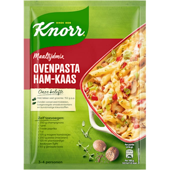 Maaltijdmix Ovenpasta Ham-Kaas