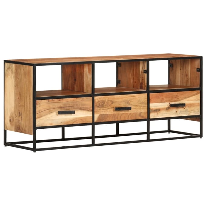 vidaXL - Tv-meubel - 110x30x45 - cm - massief - acaciahout