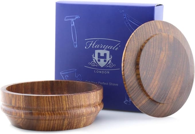 Duurzame Houten Scheerschaal voor Scheerzeep