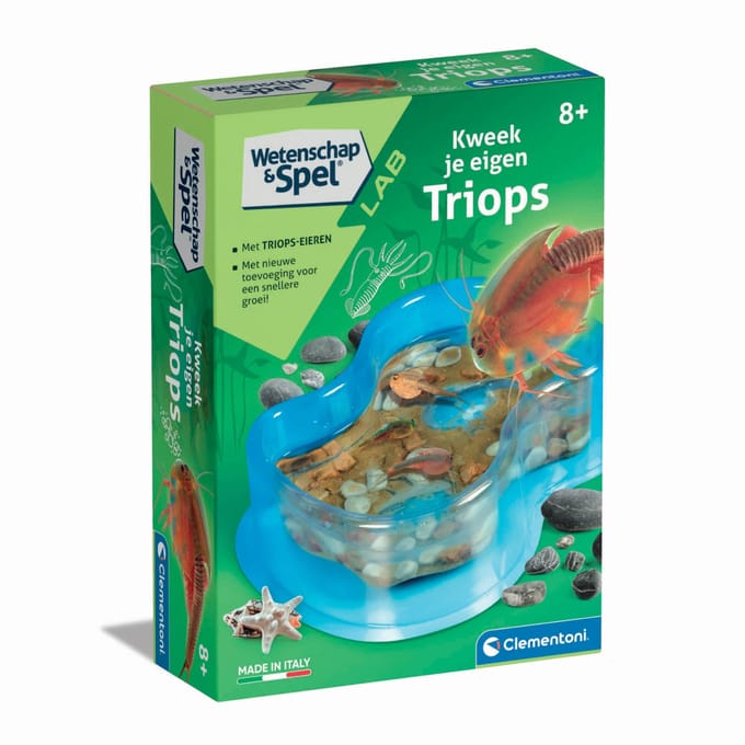 Clementoni Wetenschap & Spel - Kweek je eigen Triops - Experimenteerdoos - Educatief Speelgoed 8+ Jaar