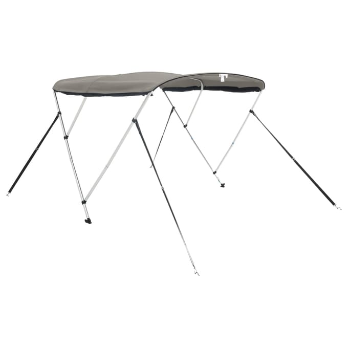 vidaXL - Biminitop - 3 - bogen - met - mesh - zijwanden - 183x(154-167)x137 - cm