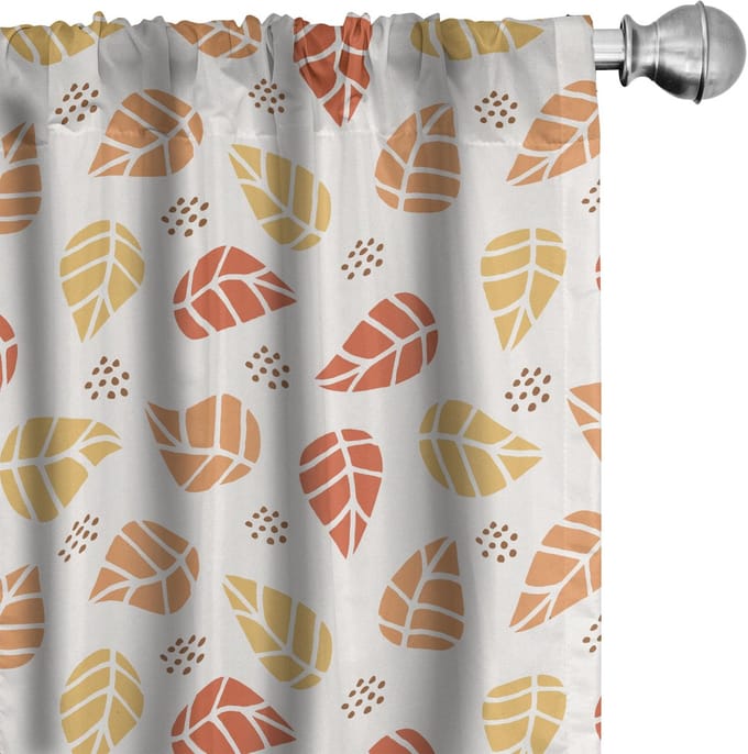 ABAKUHAUS Herfstgordijnen – 2x75x225 cm – Microfiber, halfdonker