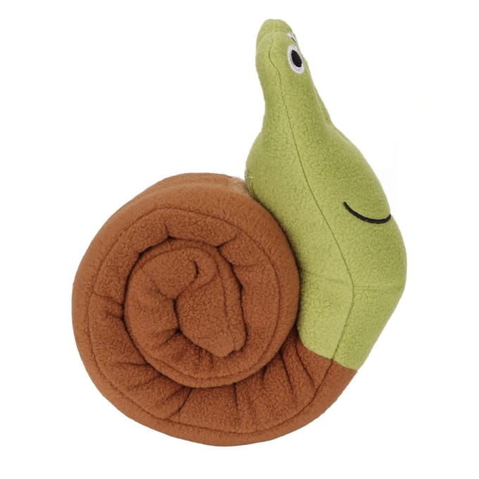 Slak Piepend Hondenspeelgoed Polyester Bijt Puzzel Interactief Puppy Kauwspeelgoed voor Honden beige