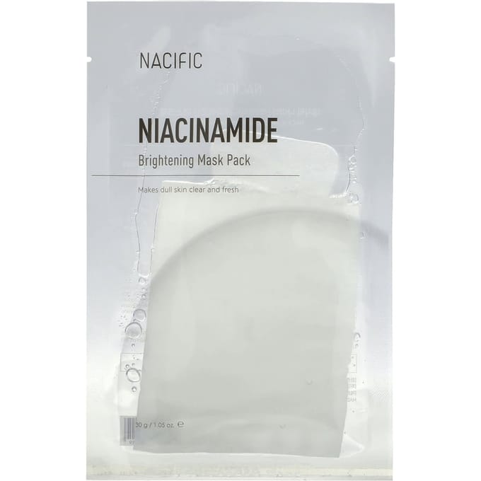 Nacific, Brightening Beauty Mask Pack, Niacinamide, 30g (1.05oz) white