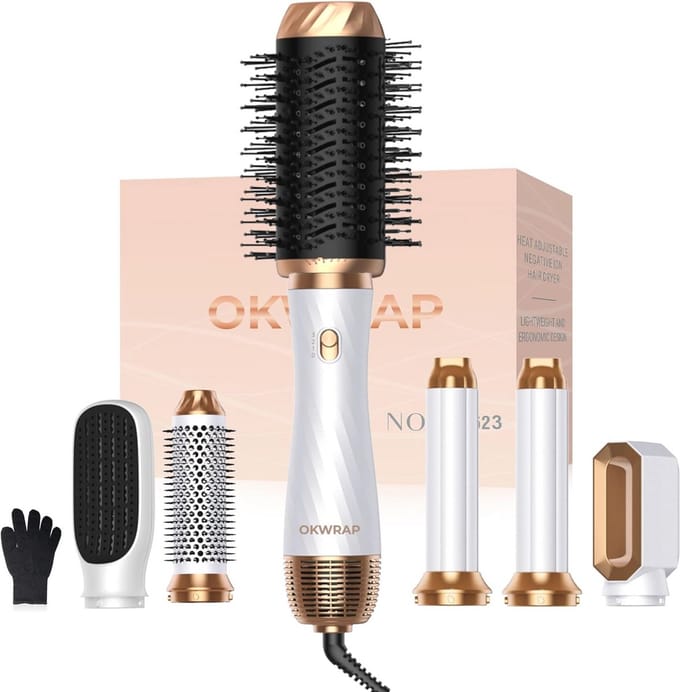 6-in-1 Haar Styler Set voor Perfecte Styling
