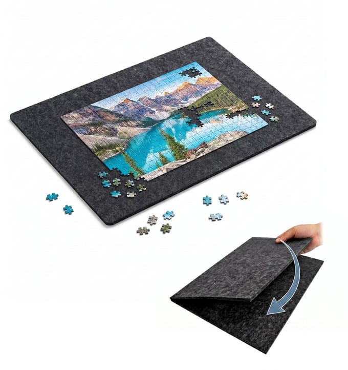 Puzzelmat - tot 1000 stukjes - opvouwbaar - vilt