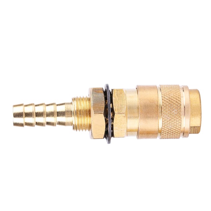 Watergekoeld & Gasadapter Snelkoppeling voor MIG TIG Lasbrander(Messing)