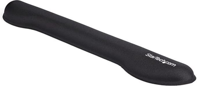 StarTech.com Foam Keyboard Wrist Rest - Ergonomic Wrist Support - Padded Keyboard Desk Cushion for Typing - Black Computer Hand & Arm Rest - keyboard wrist rest