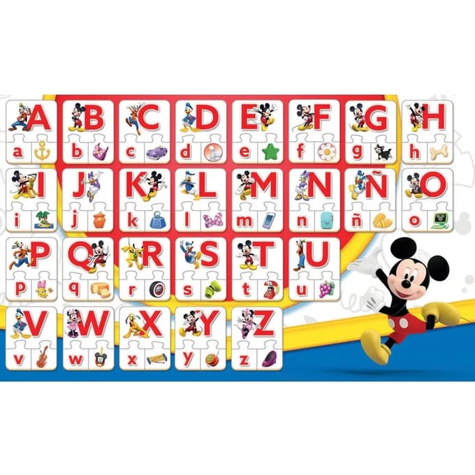 Puzzel om het alfabet te leren Educa Mickey&Friends
