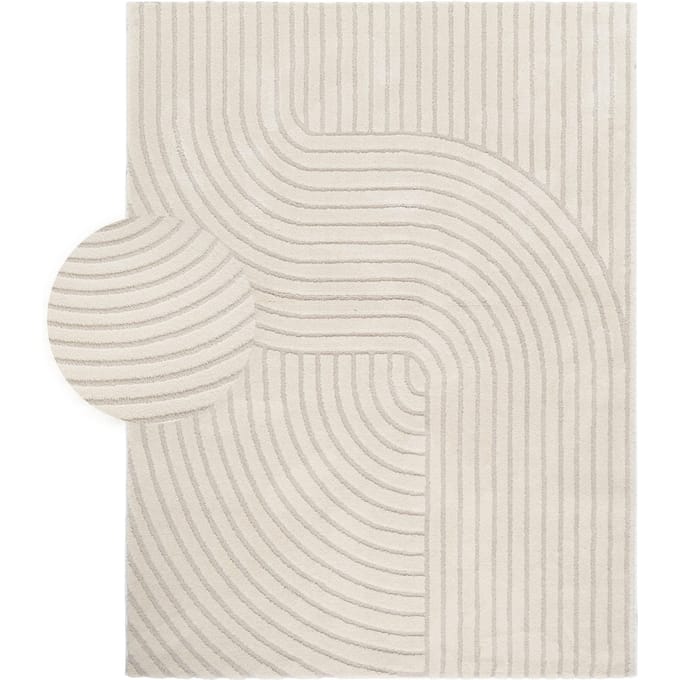 Modern tapijt Aurora crème 120x160 cm