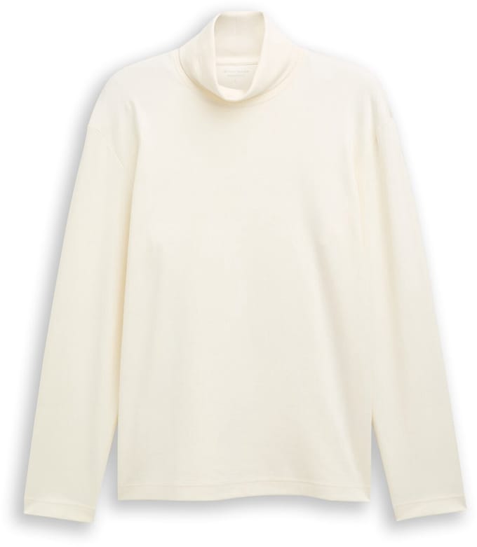 Tom Tailor - Basic shirt met col - Maat XL - Gardenia White