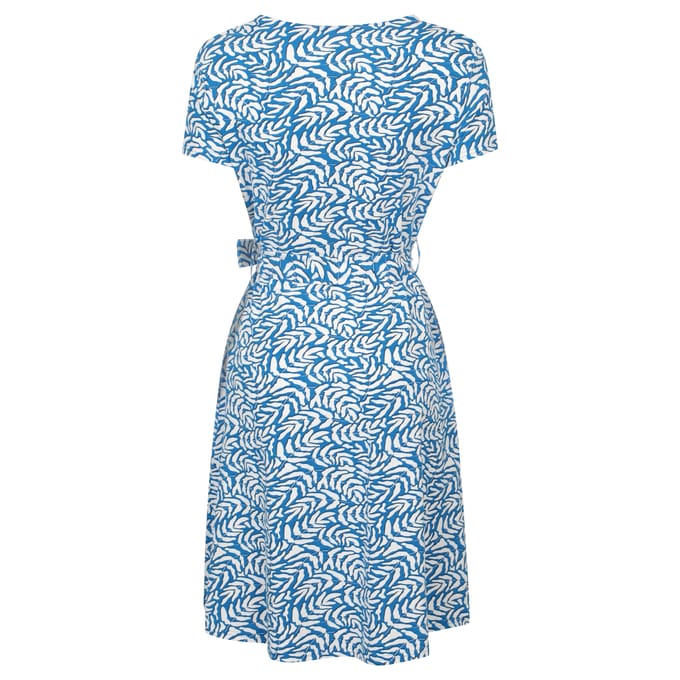 Mountain Warehouse Dames Santorini UV Jersey Wrap Jurk (Felblauw)