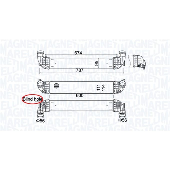 Intercooler MAGNETI MARELLI 351319205850