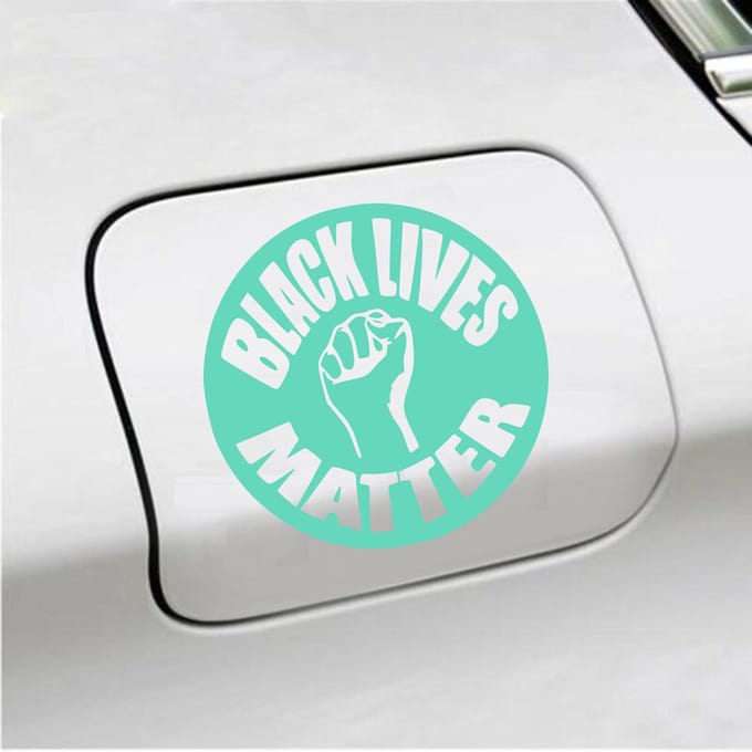 Bumpersticker - Black Lives Matter - 15 X 15 - Mint
