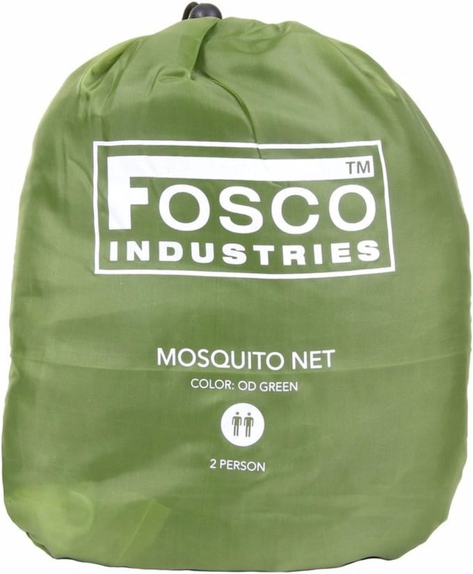 Fosco Muggennet - groen - polyester - D50 cm / H230 cm - 2 personen - klamboe - muskietennet
