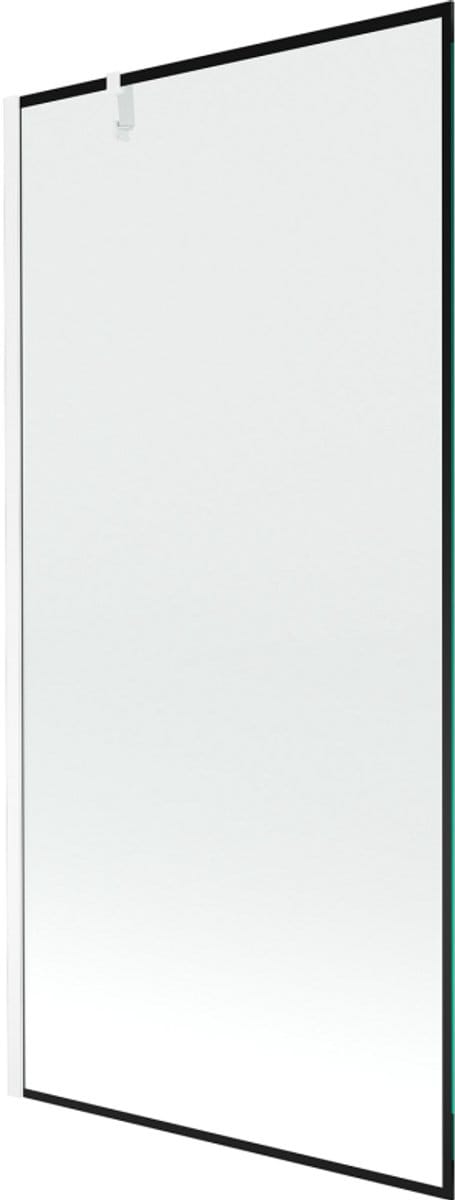 Mexen Next 1-vleugelige douchewand 90 x 150 , zwart frame, wit - 895-090-000-00-70-20