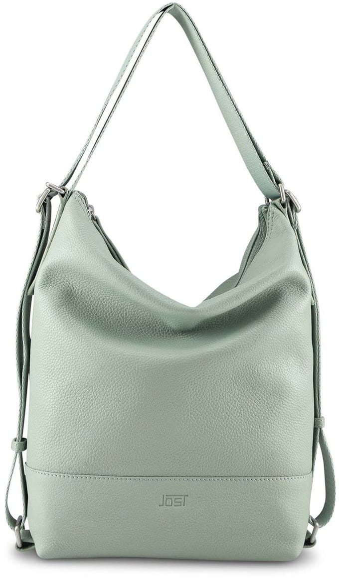 JOST Leren Schoudertas Vika 2-Way Bag Lagoon Mintgroen