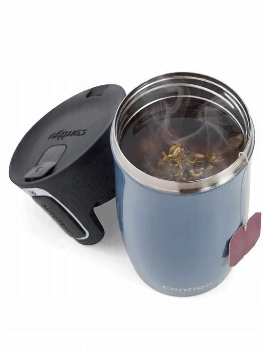 Contigo West Loop Mini Thermosbeker 300ml - Blauw Metaal - AutoSeal