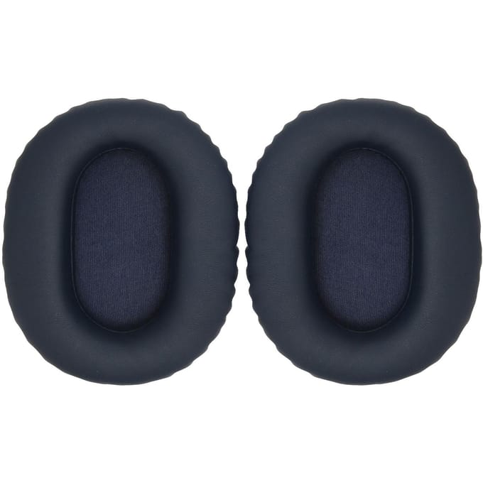 2 pièces Coussinets d'oreille de remplacement Cuir protéiné doux Mousse d'isolation phonique Coussinets d'oreille épaissis pour WH black