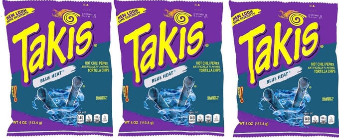 Takis Blue Heat - 3 Pack - Buitenlandse Chips - Hete Chips