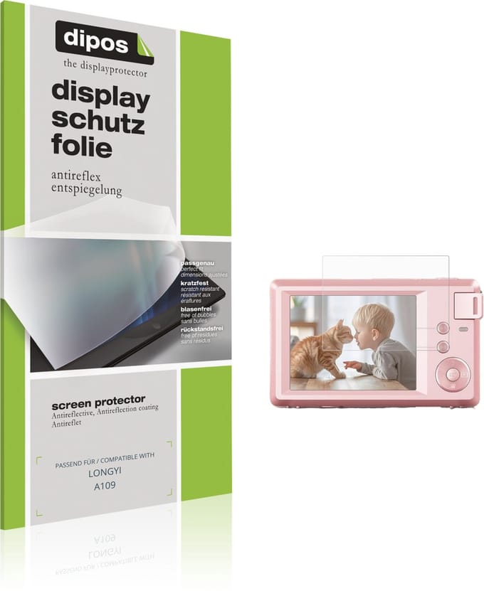 dipos – 4x Matte Beschermfolie geschikt voor LONGYI A109 | Krasbestendige & antireflecterende Screenprotector Ultra-Thin