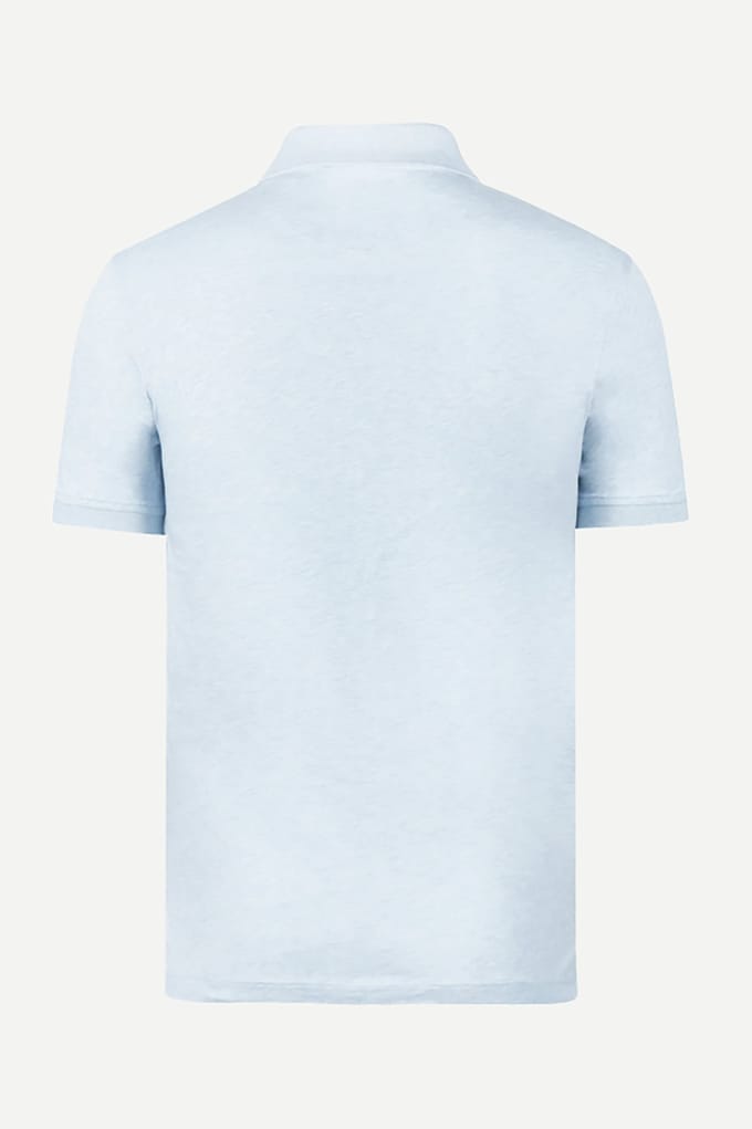 McGregor Melange Jersey Polo Light Blue Maat: M | Poloshirts Outlet | Heren | Blauw