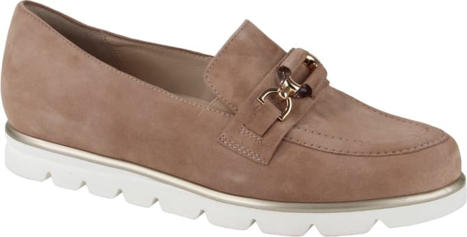 Hassia - 301552 - Instappers - Kleur: Wit/beige - Maat: 38