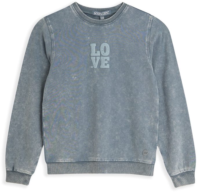 4PRESIDENT Sweater meisjes - Mid Acid grey - Maat 128 - Meisjes trui