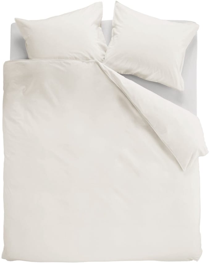 Linolux Dekbedovertrek Washed Cotton White 2 persoons