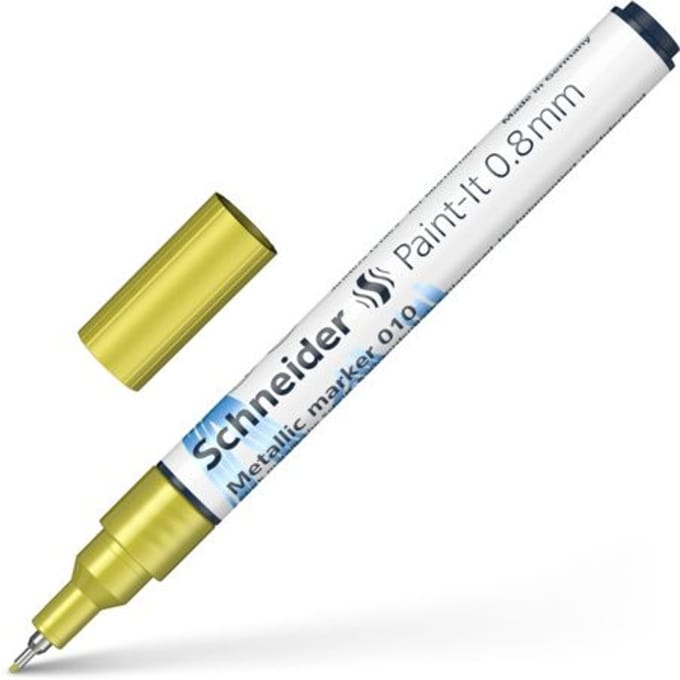 Schneider metallic marker - Paint-It 010 - 0.8mm - geel metallic - S-ML01001063