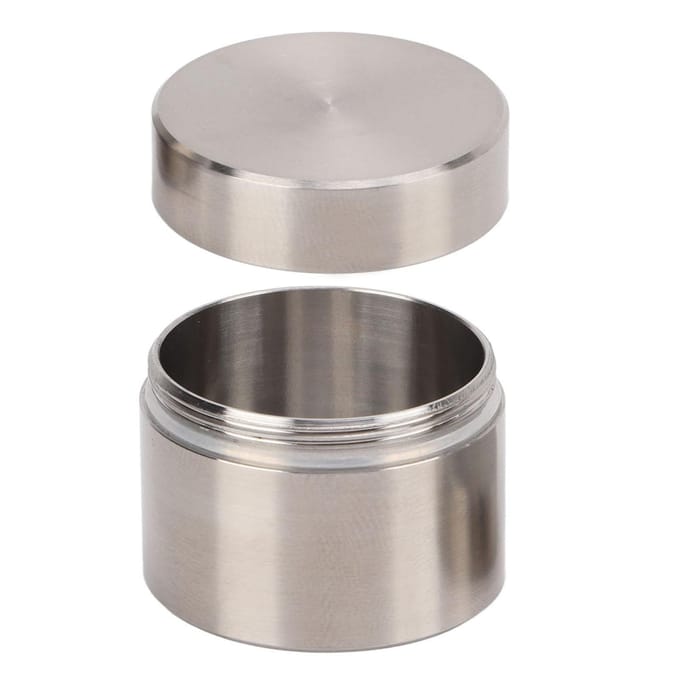 RVS Verzegelingsdoos Theebladbus Container Blik Mini Draagbare Doos voor Thuis KantoorS gray