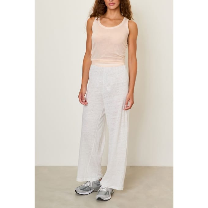 American Vintage Pobsbury Sweat Pants Blanc Größe: XS | Jogginghosen Outlet | Damen