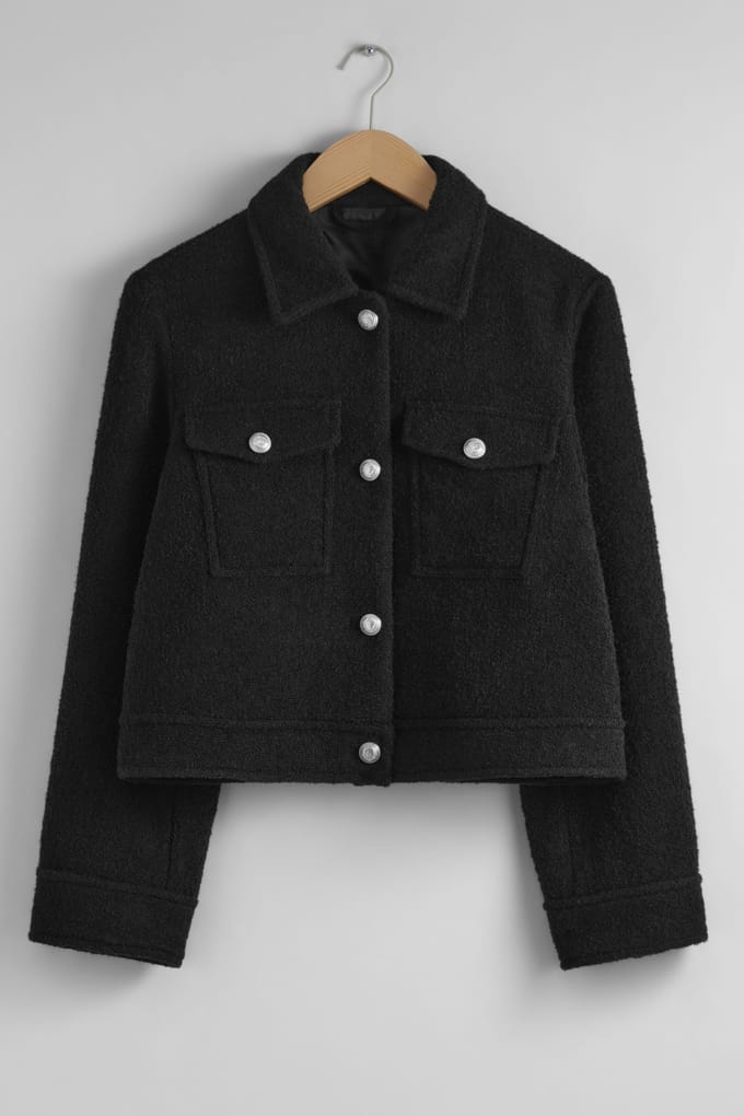 & Other Stories Beila Jacket Black Größe: 36 | Cropped-Jacken Outlet | Damen | Schwarz