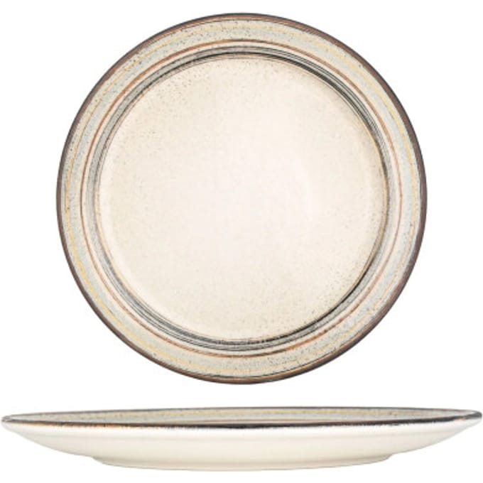 Bonna Dinerbord - Cortado - Porselein - 25 cm - set van 6