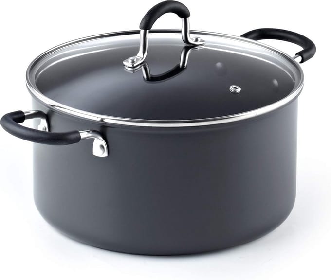 1.5 Liter Sauspan 14 cm Geanodiseerd Aluminium Zwarte Pan